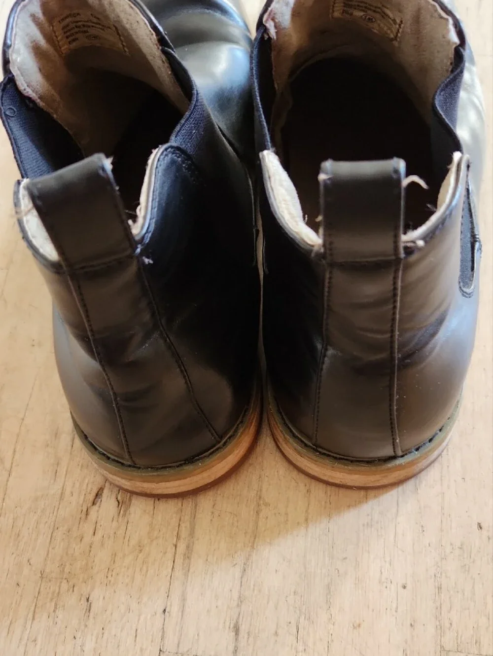 Deer Stags Black Leather Chukka Boots Size 12